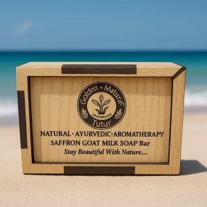Golden Naturac Saffron Goat Milk Soap Bar